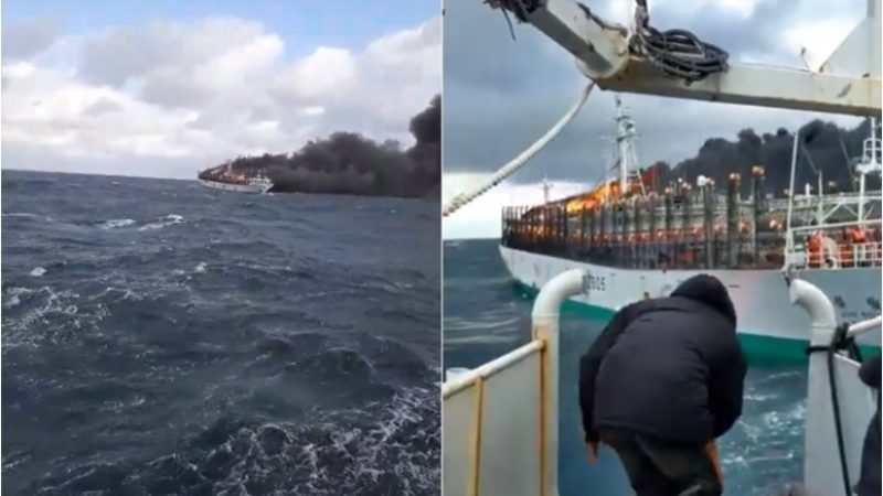 台魷釣船大西洋爆炸起火 5漁工失蹤(視頻)