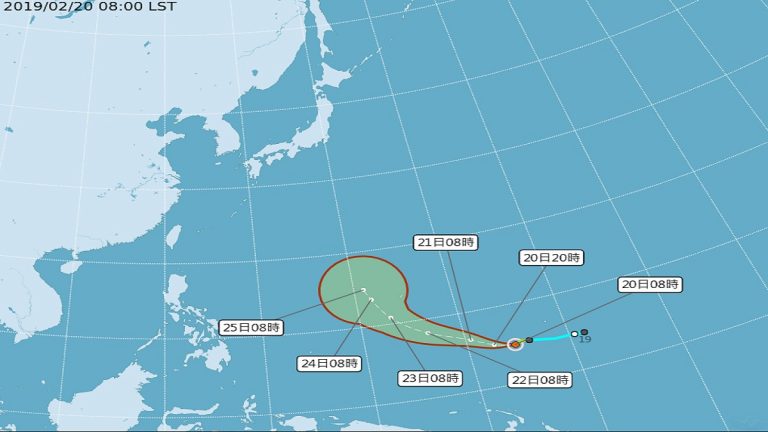 颱風蝴蝶形成 週六低溫下探12度