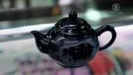 台湾墨玉茶壶密实坚硬 工艺家钟爱它