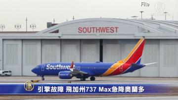 引擎故障 西南航空飞加州737 Max急降奥兰多