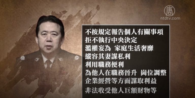 中共前公安部副部長孟宏偉被雙開