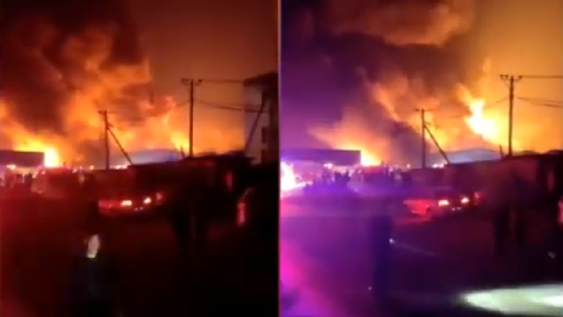 辽宁化工厂爆炸视频热传 官方紧急删稿（视频）