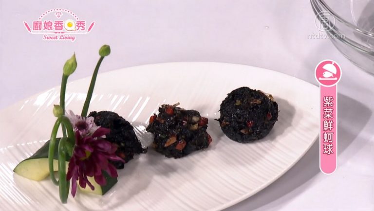 廚娘香Q秀：海鮮料理 碧綠金湯三絲蝦/紫菜鮮蚵球