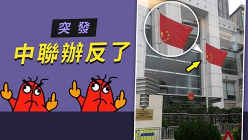 香港中聯辦「反了」？  倒掛五星旗事件引熱議
