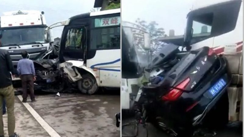 湖南重大车祸 1校长和2名教师当场死亡