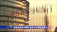 歐議會提新決議案 要求中共釋放加拿大人