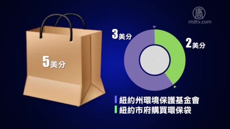 紐約市議會通過塑料袋禁令 紙袋收費5美分