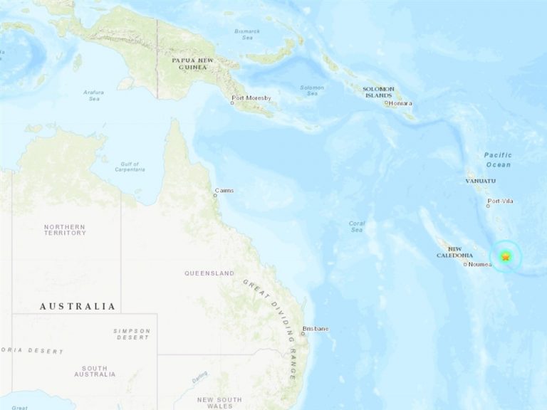 6.8地震襲南太平洋新喀里多尼亞島 暫無海嘯警報