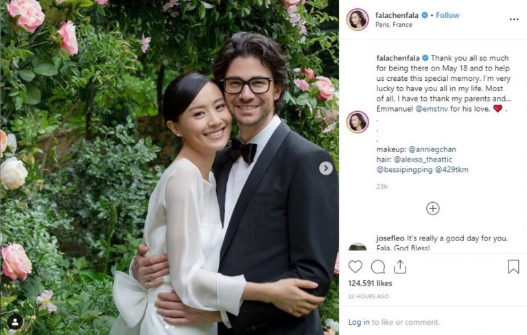 新婚陳法拉感謝丈夫給予她的愛