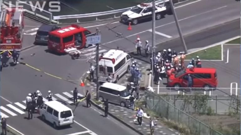 日本滋賀縣2車相撞 波及路旁幼稚園師生釀2死