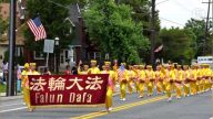 【禁聞】美國費城遊行 法輪功腰鼓隊受歡迎