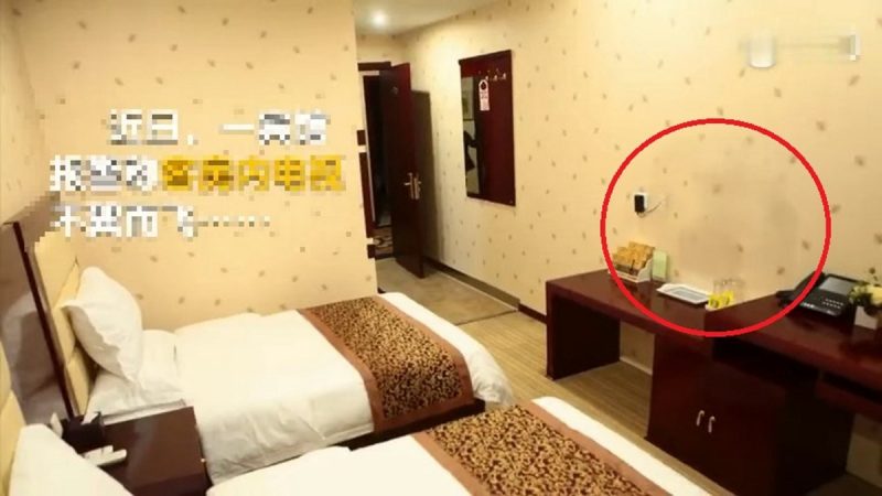 上海賓館奇葩一幕 電視被房客「打包」帶走