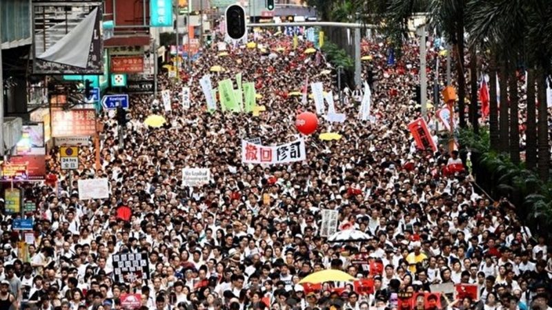香港百万人反“送中”大游行来龙去脉