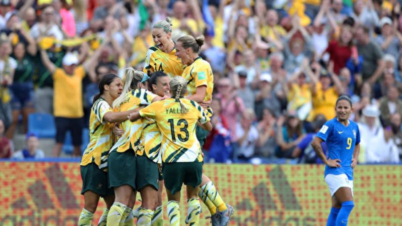 世界盃女足賽：澳洲隊戲劇性大逆轉巴西