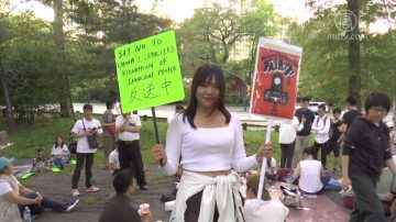 紐約港人心繫香港 中央公園和平「反送中」