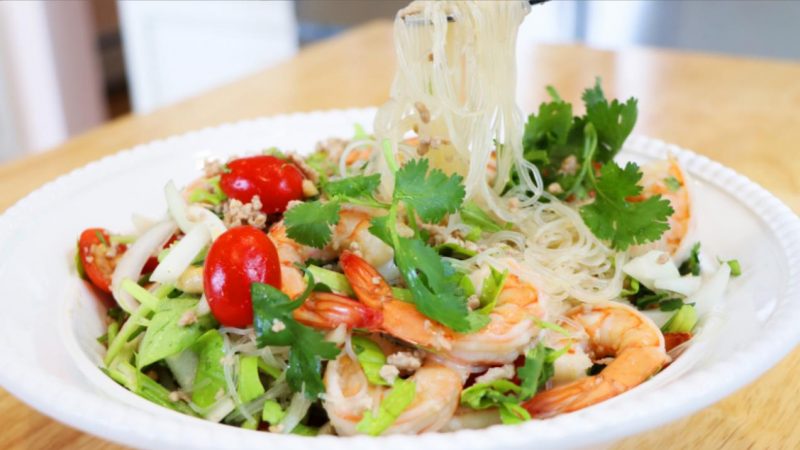 【美食天堂】泰式虾粉丝沙拉 | 夏日必吃家常菜 |美味家常料理食谱 一学就会