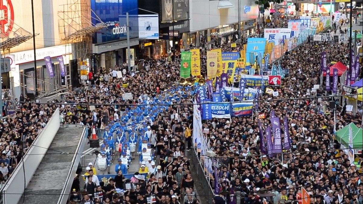 【禁闻】55万港人七一大游行 历年最高