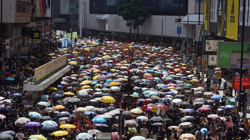 香港七一遊行計劃生變 民陣改遊行終點