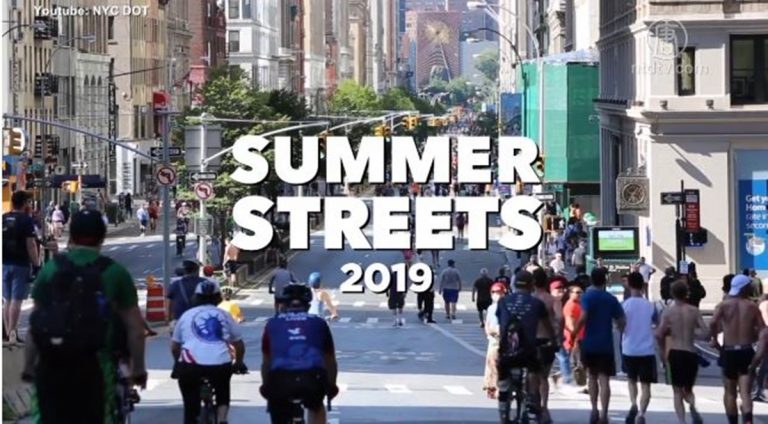 紐約市8月前三個禮拜六 享受無車街道