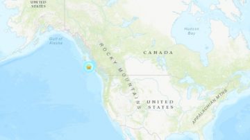 加拿大溫哥華島6.5強震 尚未傳出災情