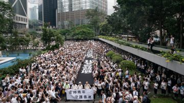 香港九千银发族游行 叶德娴撑年轻人