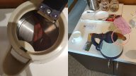 廣西男入住五星酒店 燒水壺內喝出襪子