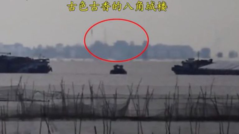 江蘇驚現「海市蜃樓」 八角城樓古色古香（視頻）