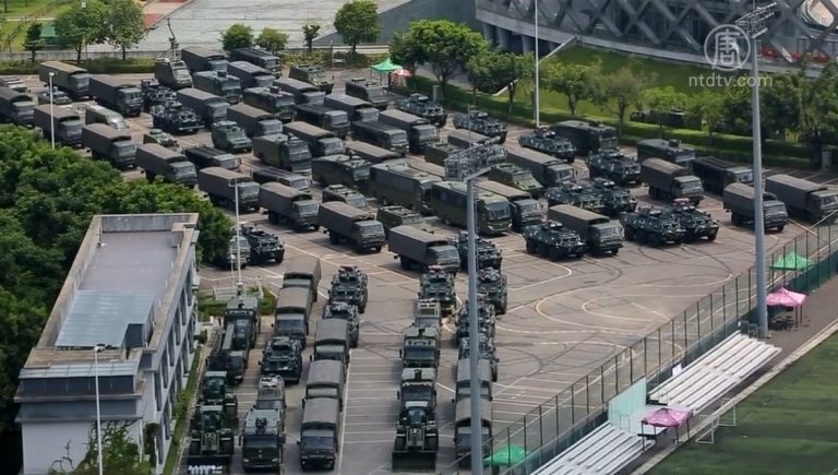 【禁聞】武警集結香港邊境 各國呼籲中共當局三思