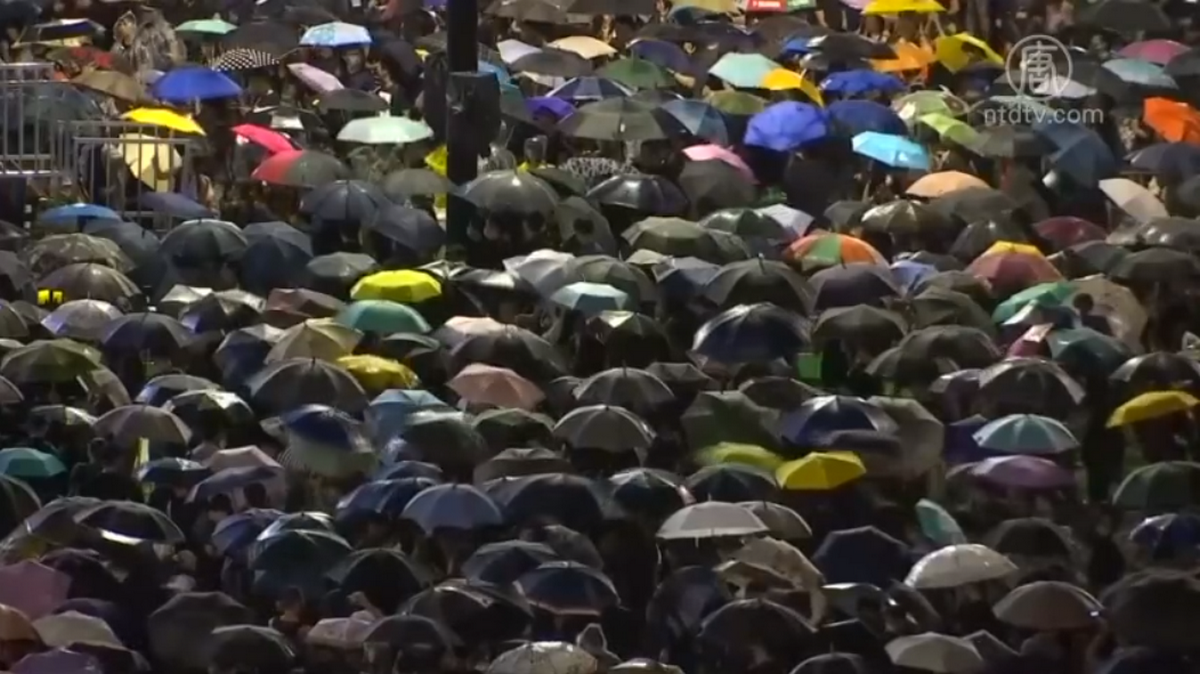 【禁闻】煞停警黑乱港 香港170万人维园集会