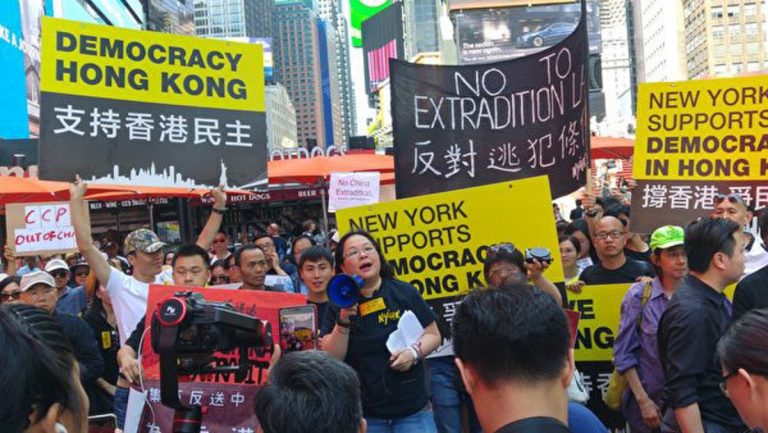 【老外看香港】挺香港！紐約客三度舉辦聲援活動