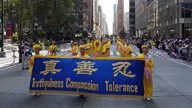 紐約多明尼加大遊行 週日迎來法輪功腰鼓隊