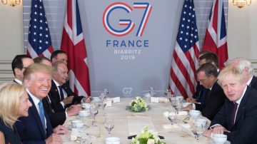 G7约翰逊首会川普 酝酿双边贸易大协议