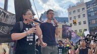 紐約反送中集會 親共團體鬧場 港人喊話