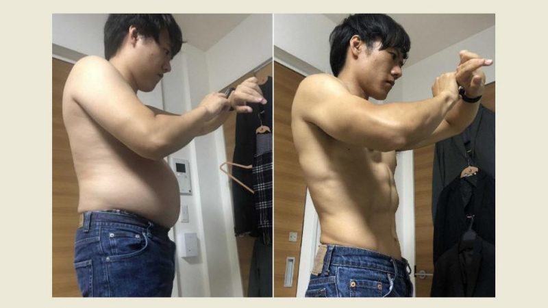 每天訓練4分鐘 日本男半年大肚變6塊肌（視頻）