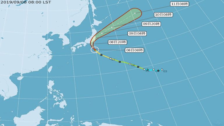 中颱法西直撲日本 東京恐遭「歷史性」強風豪雨