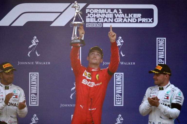 F1比利時站 法拉利獲突破 勒克萊爾奪首冠