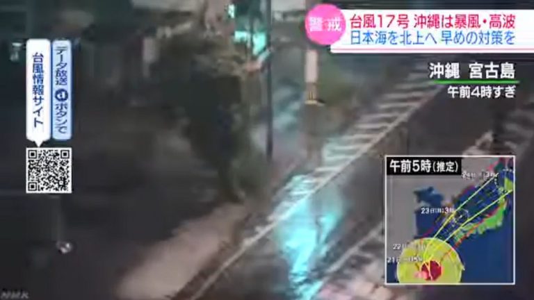 颱風圈籠罩 沖繩樹倒停電12人輕重傷