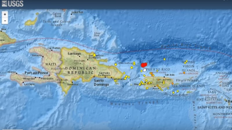 波多黎各发生6.3强震 尚未传出伤亡灾损