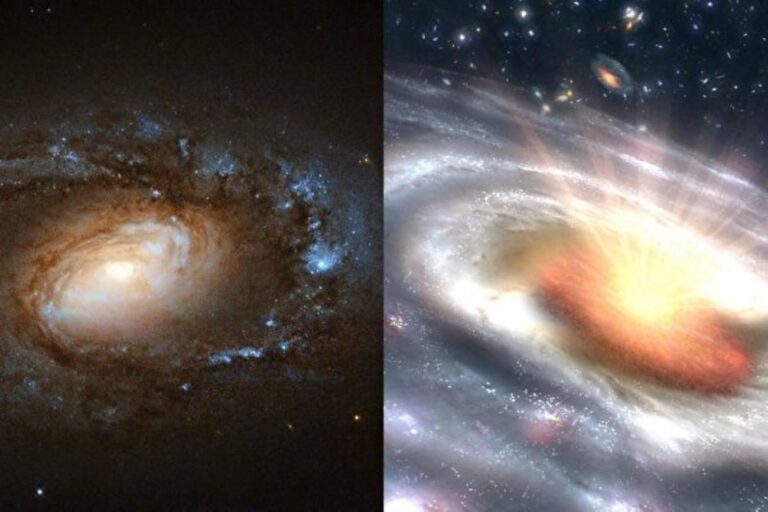 平靜星系突然爆發變成類星體 原因不明