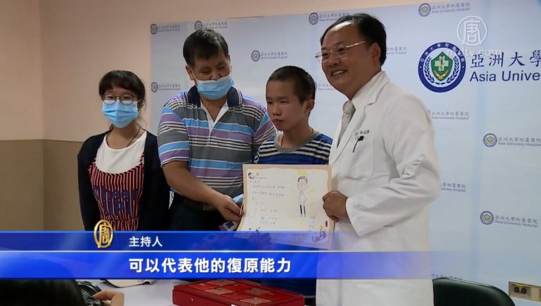 3D鈦合金顱骨重建 腦傷童中秋返院謝恩