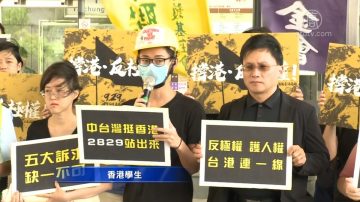 中台湾撑香港反极权公布北上专车主视觉