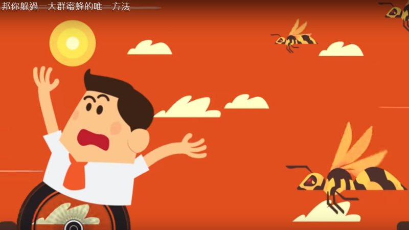 帮你躲过一大群蜜蜂的方法（视频）