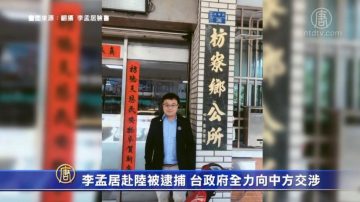 李孟居赴陆被逮捕 台政府全力向中方交涉中！