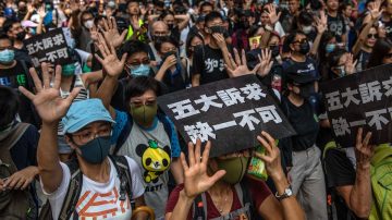 港人9·15大游行 港警当街行刑打破头再胡椒水喷眼(视频)