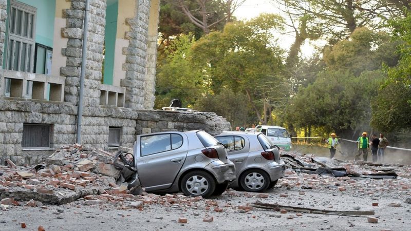 5.6地震袭阿尔巴尼亚 逾百栋建物损毁数十人伤