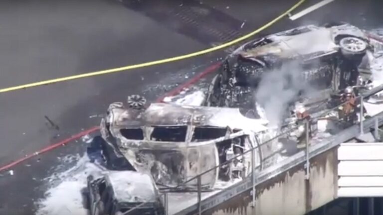 日本愛知連環車禍 引爆3車大火15人傷