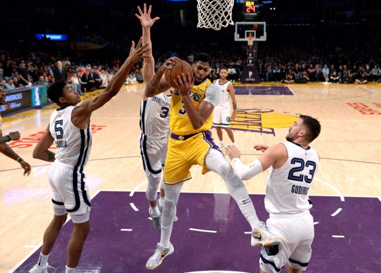 NBA戴維斯3節豪取40分20籃板 率湖人扳倒灰熊
