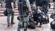 组图：“追究警暴”游行 港警追打逮捕民众