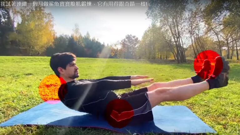 30天鯊魚寶寶腹肌鍛煉 輕鬆得到六塊肌（視頻）