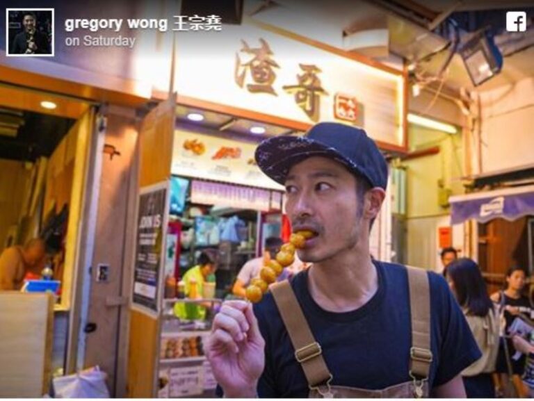 王宗堯銅鑼灣逛街 幫襯港姐冠軍譚小環小食店